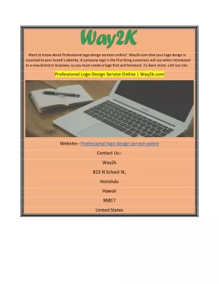 Professional Logo Design Service Online  Way2k.com