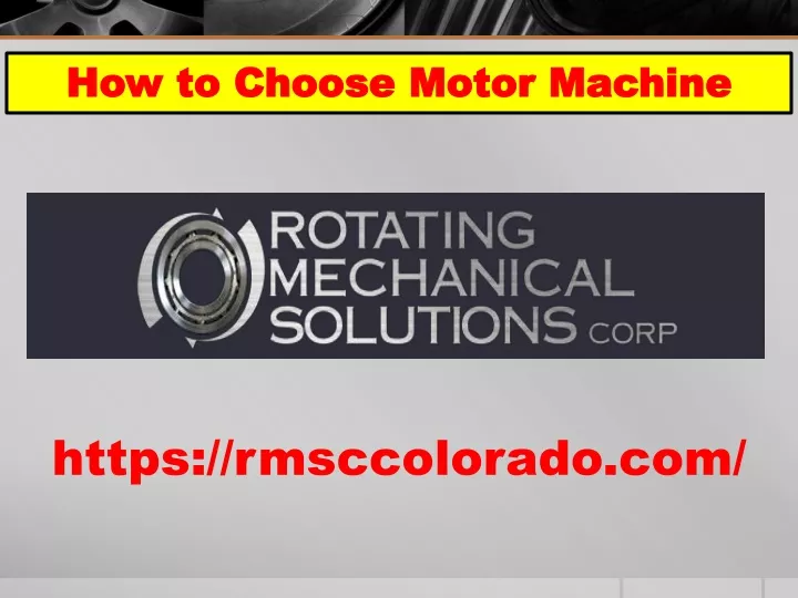 how to choose motor machine how to choose motor