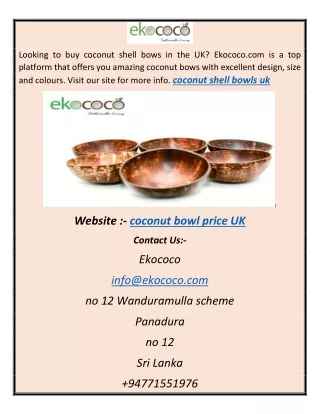 coconut bowl price UKtfgvj