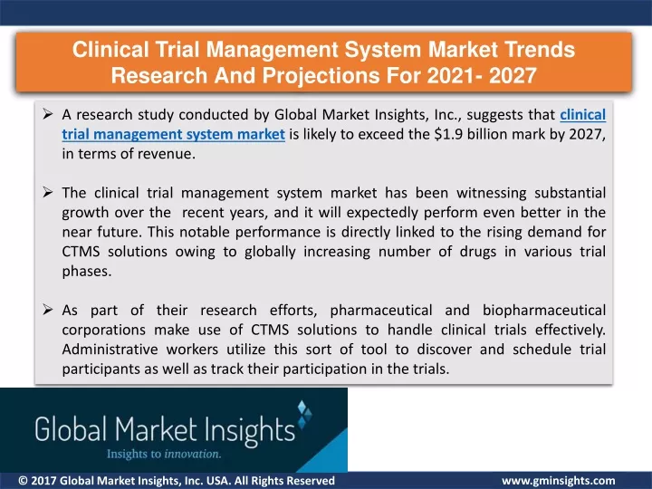 clinical trial management system market trends