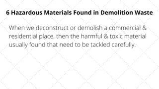 6 Hazardous Materials Found in Demolition Waste