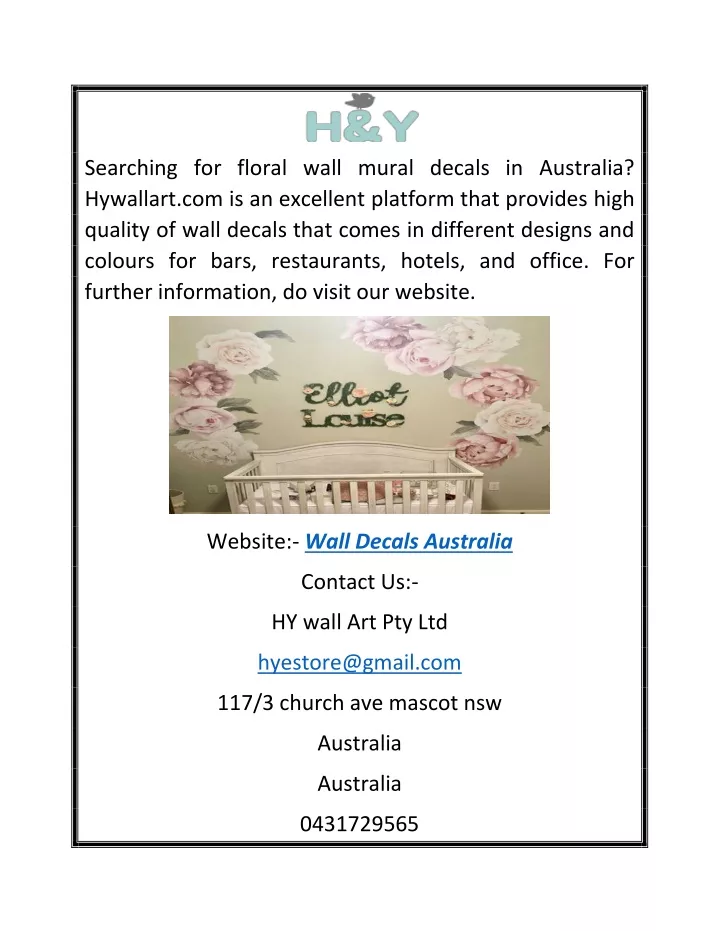 searching for floral wall mural decals