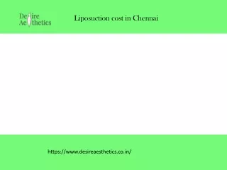 liposuction cost in chennai