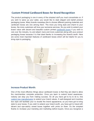 custom printed cardboard boxes for brand