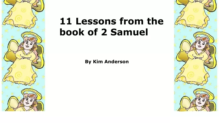 11 lessons from the book of 2 samuel