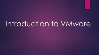 introduction to vmware