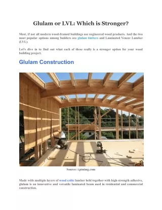 glulam or lvl which is stronger