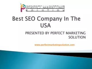 Best SEO Company In The USA