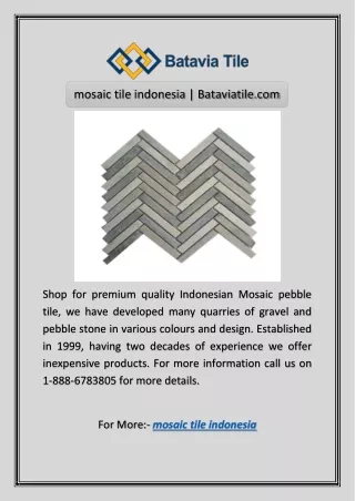 mosaic tiles indonesia | Bataviatile.com