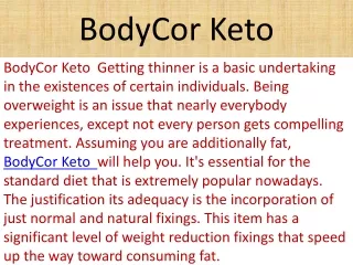 bodycor keto