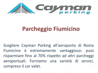 parcheggio fiumicino