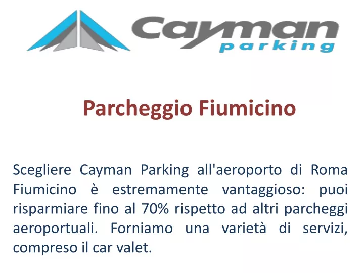 parcheggio fiumicino