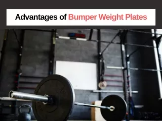 advantages of bumper weight plates