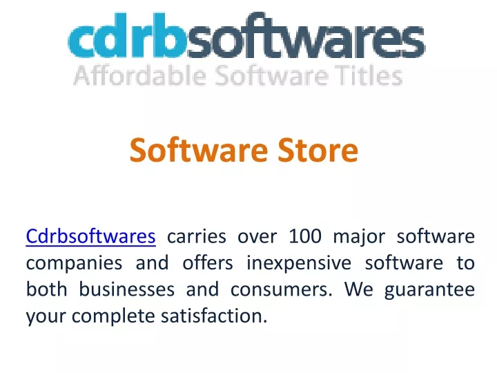 software store