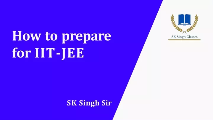 how to prepare for iit jee