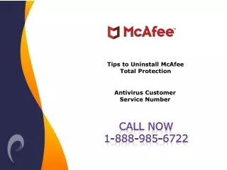 Tips to Uninstall McAfee Total Protection