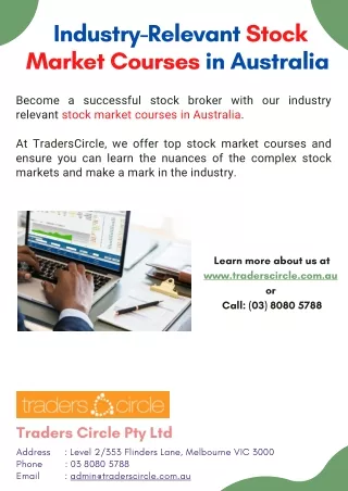 Industry-Relevant Stock Market Courses in Australia