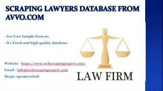 scraping lawyers database from avvo com