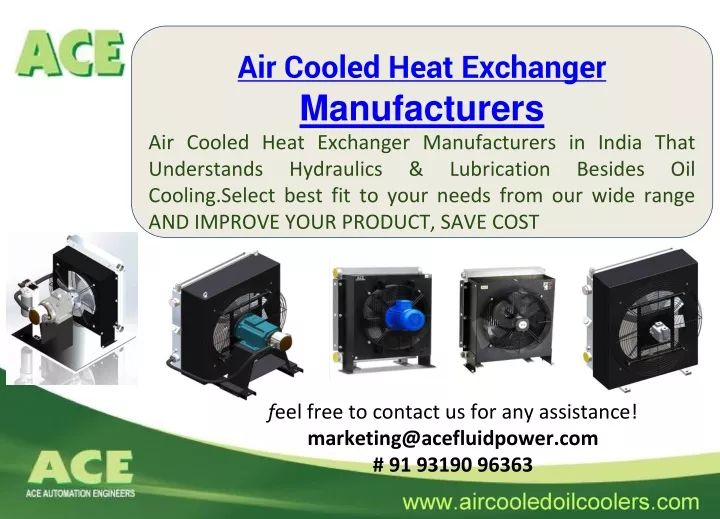 air cooled heat exchanger manufacturers