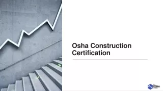 Osha Construction Certification