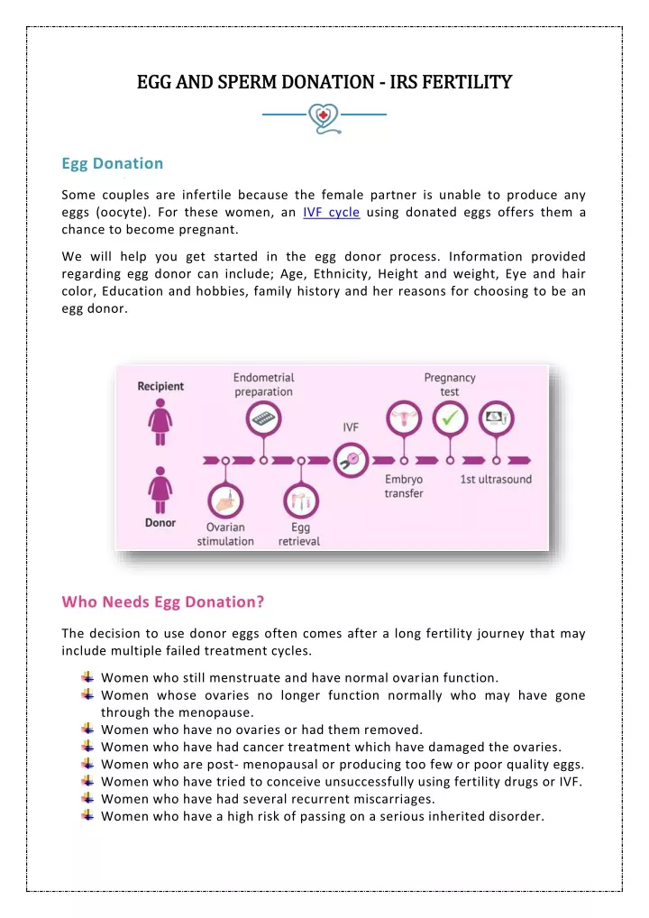 egg and egg and sperm donation sperm donation