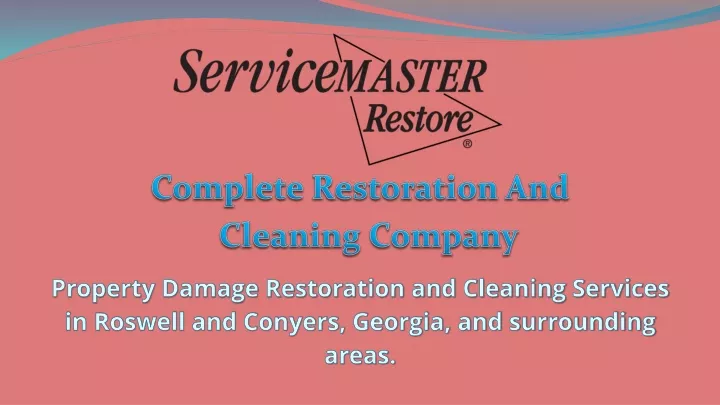 comple te restoration and cleaning company