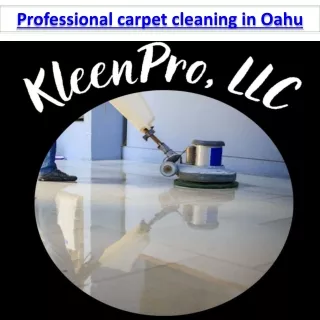 professional carpet cleaning in oahu