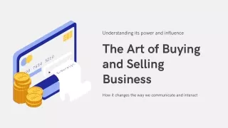 The Art of Buying and Selling Business