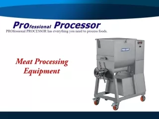 Superior Quality of Meat Processing Equipment