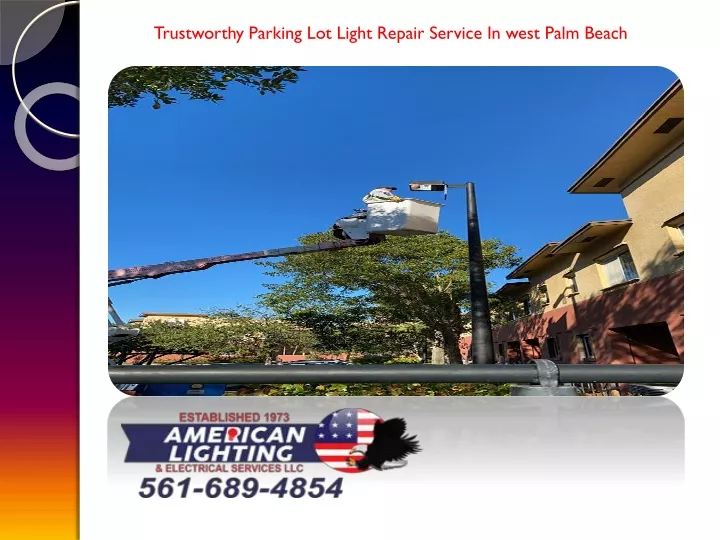 trustworthy parking lot light repair service