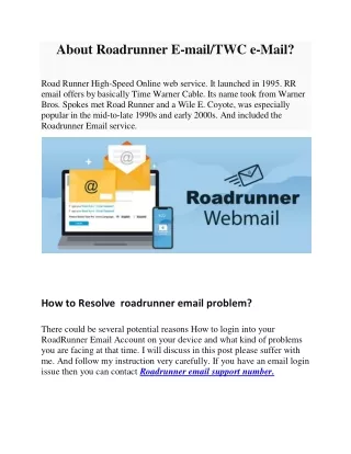 about roadrunner e mail twc e mail