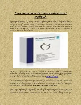 fonctionnement du viagra enti rement expliqu