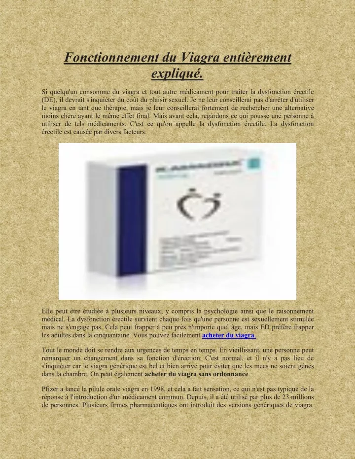 fonctionnement du viagra enti rement expliqu