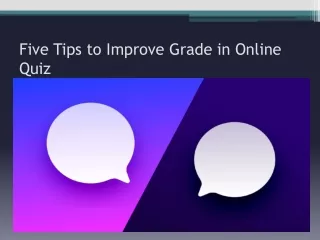 five tips to improve grade in online quiz