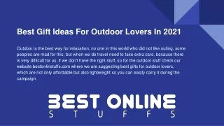 Best Gift Ideas For Outdoor Lovers In 2021