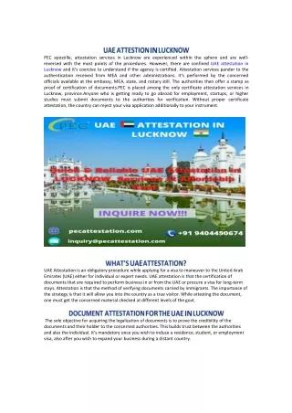 uae attestation in lucknow