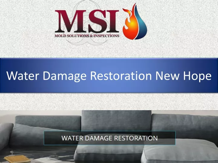 water damage restoration new hope