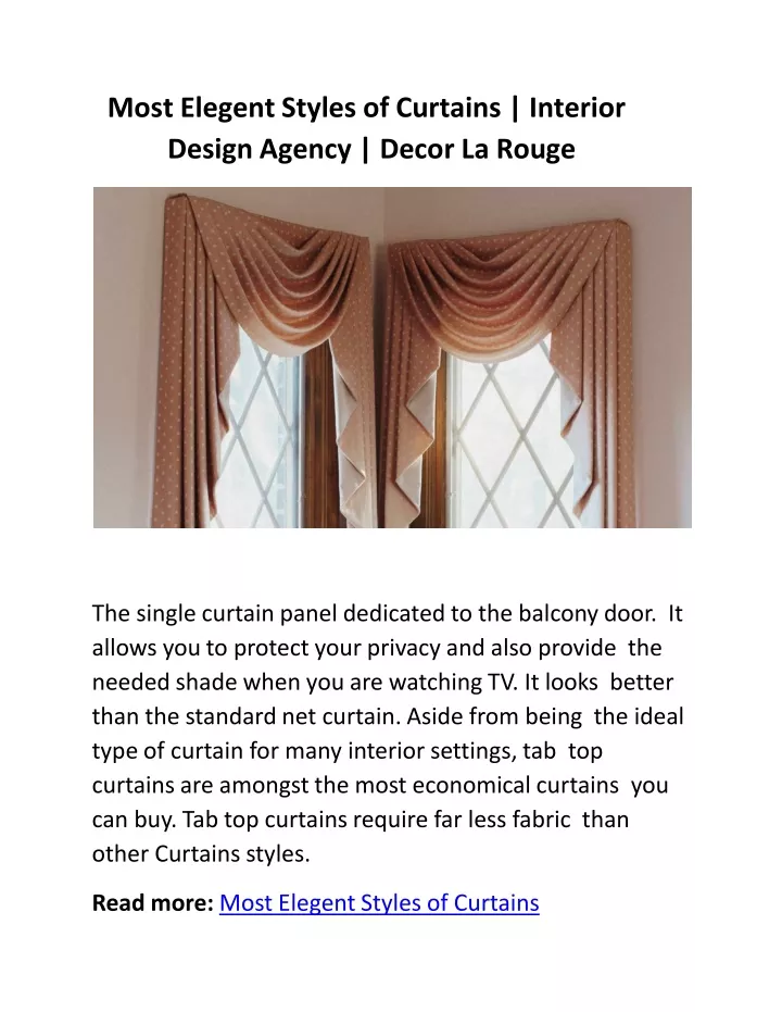 most elegent styles of curtains interior design agency decor la rouge