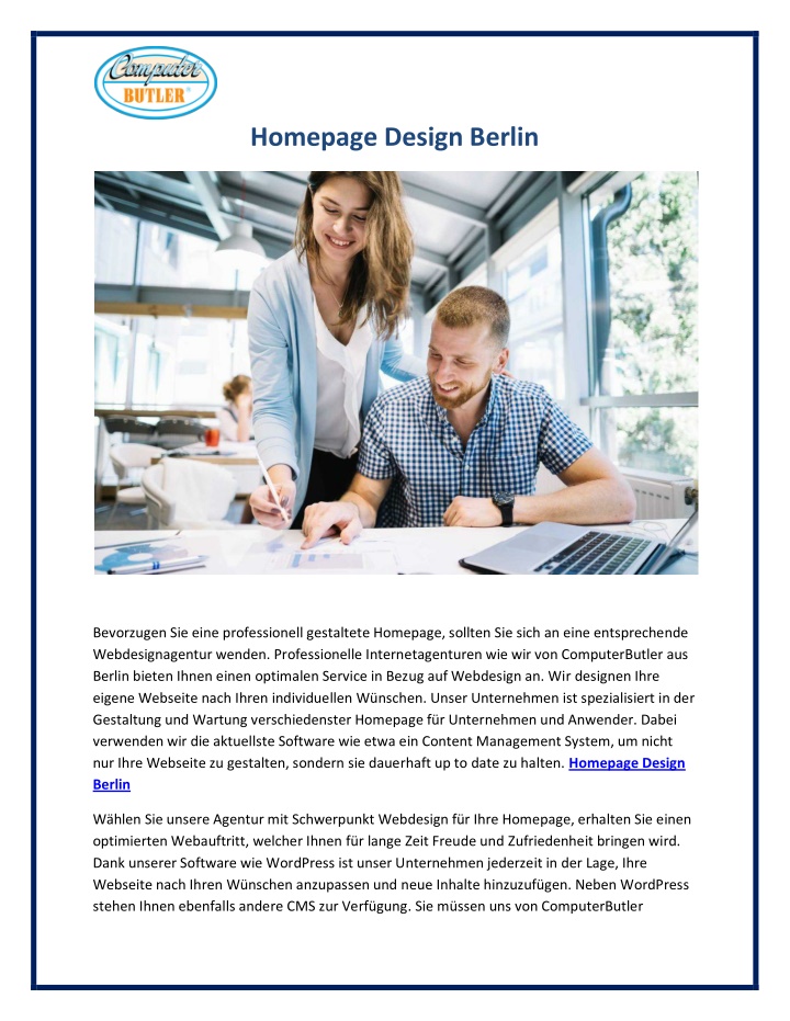 homepage design berlin