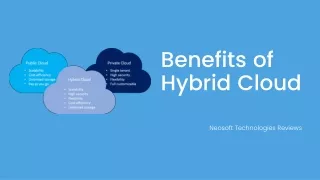 Neosoft Technologies Reviews - Benefits of Hybrid Cloud