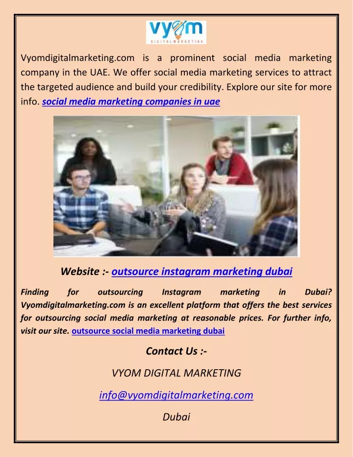 vyomdigitalmarketing com is a prominent social