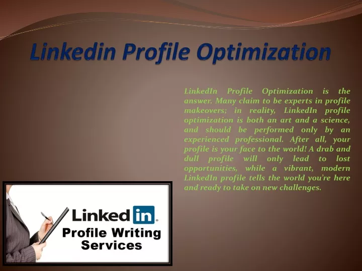 linkedin profile optimization