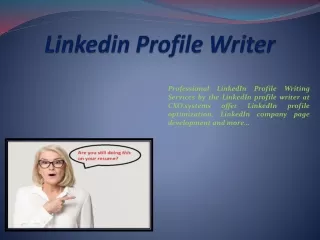 Linkedin Profile Writer
