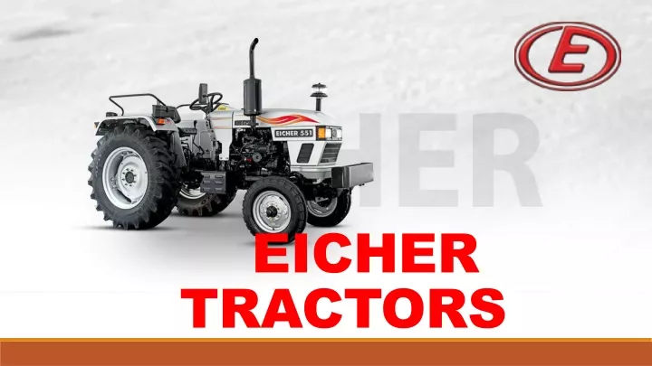 eicher tractors