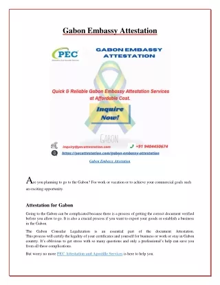 Gabon Embassy Attestation Blog