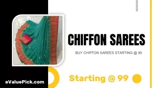 chiffon sarees buy chiffon sarees starting @ 99