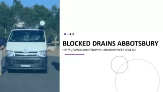 blocked drains abbotsbury