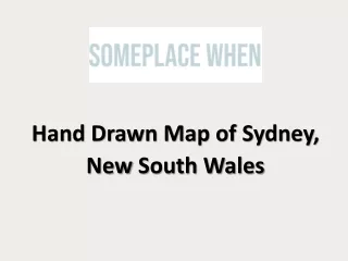 Buy Hand drawn New South Wales Maps Online in Australia
