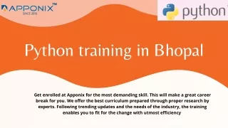 python training in bhopal