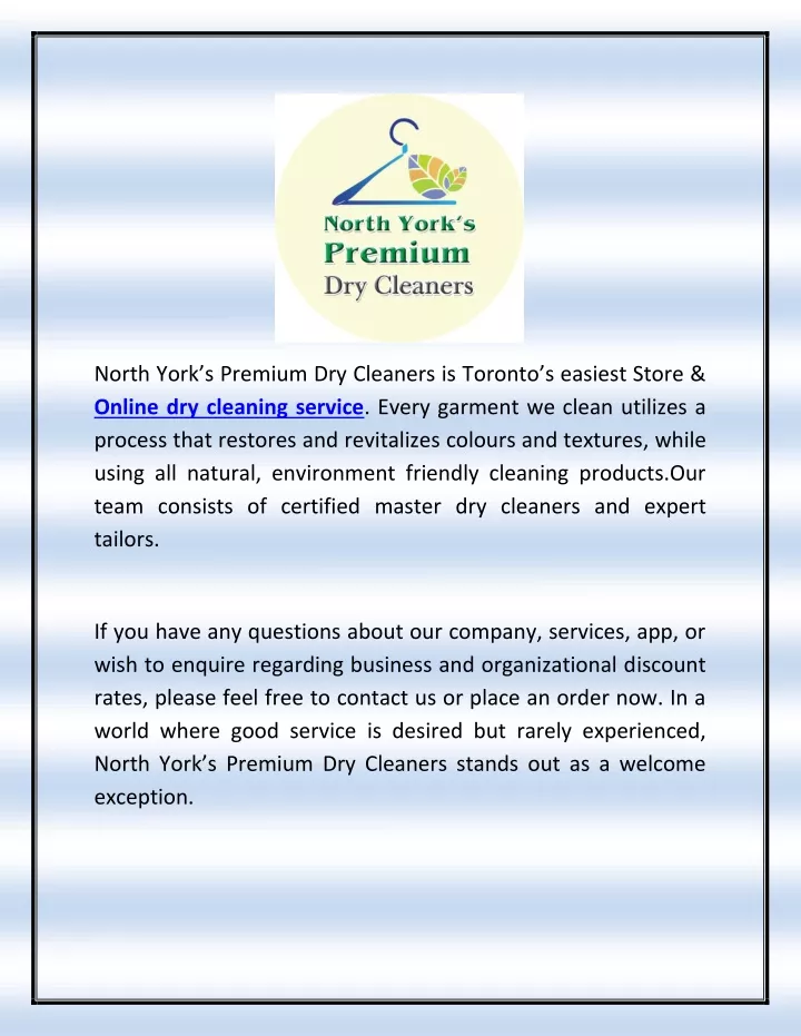 north york s premium dry cleaners is toronto
